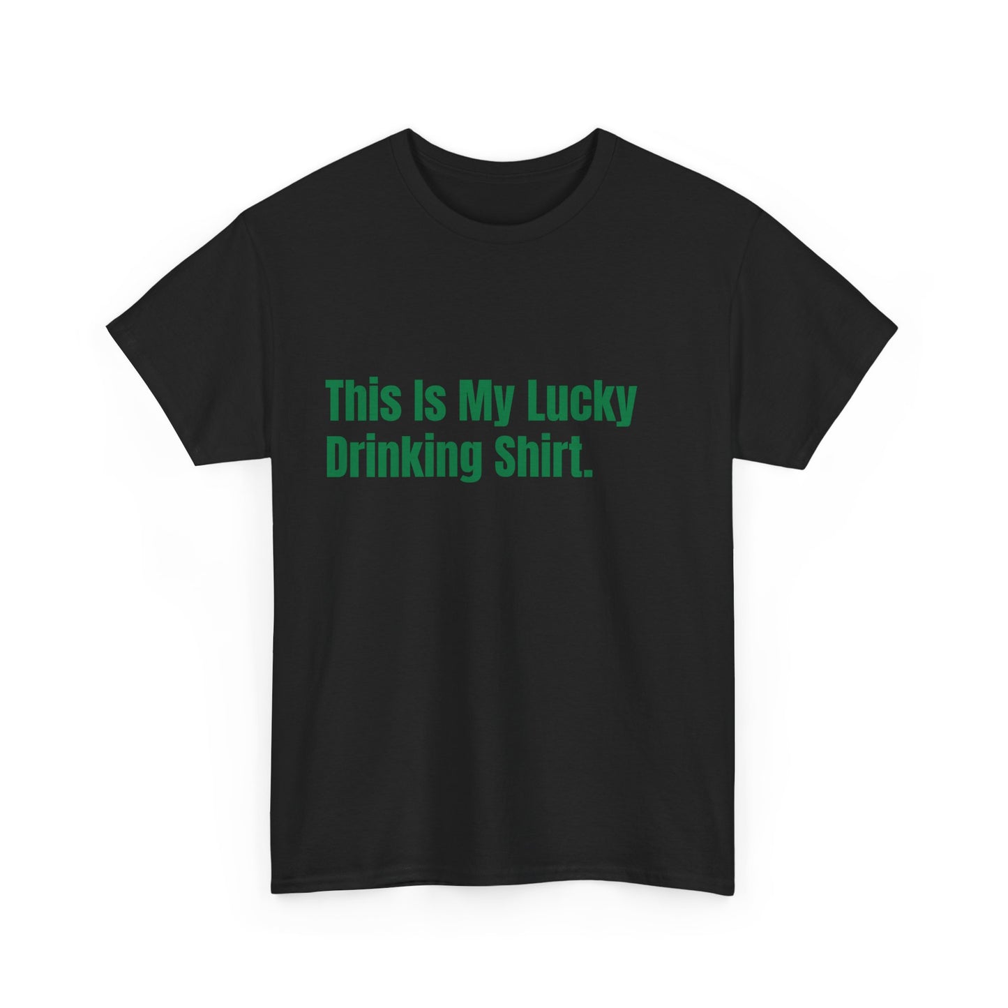 This is my lucky drinking shirt St Patrick's Day Drinking Tee, Funny Irish Shirt, Unisex Tshirt, Green Shamrock Top, Drunk Patty's Apparel