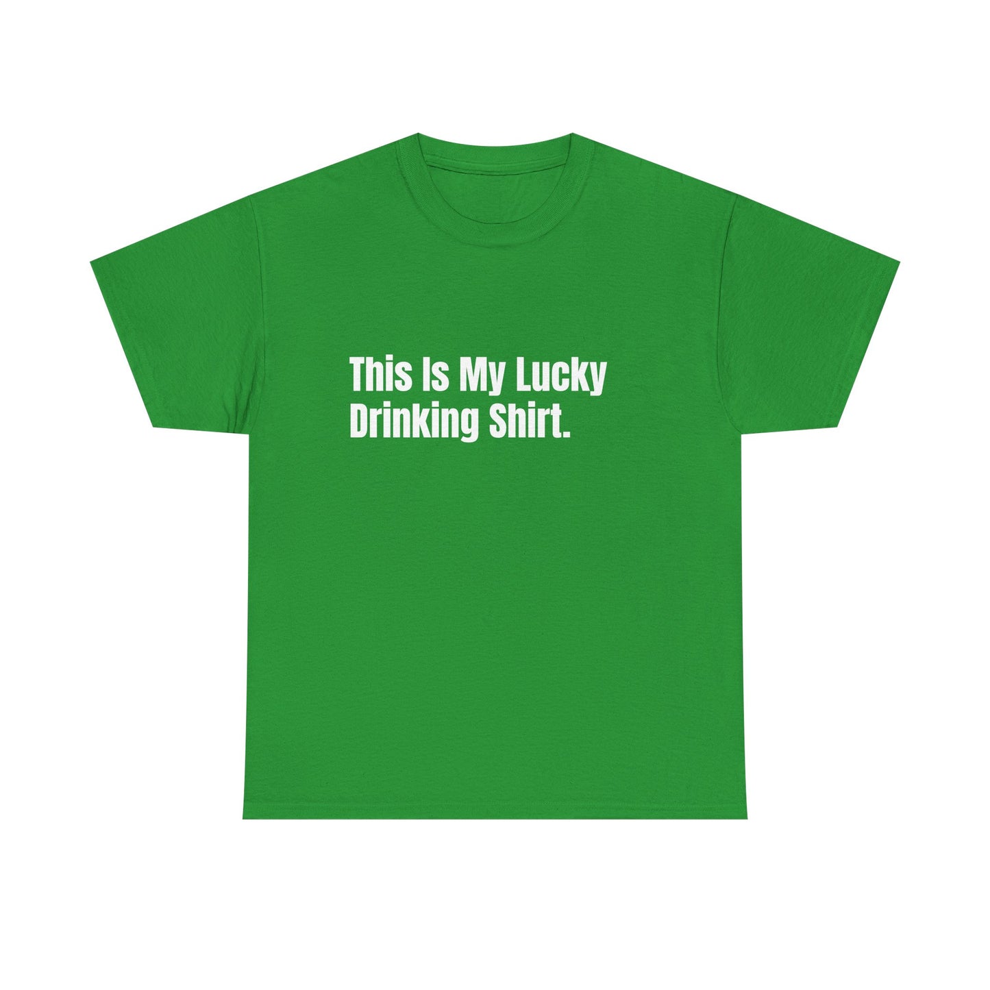 This is my lucky drinking shirt St Patrick's Day Drinking Tee, Funny Irish Shirt, Unisex Tshirt, Green Shamrock Top, Drunk Patty's Apparel