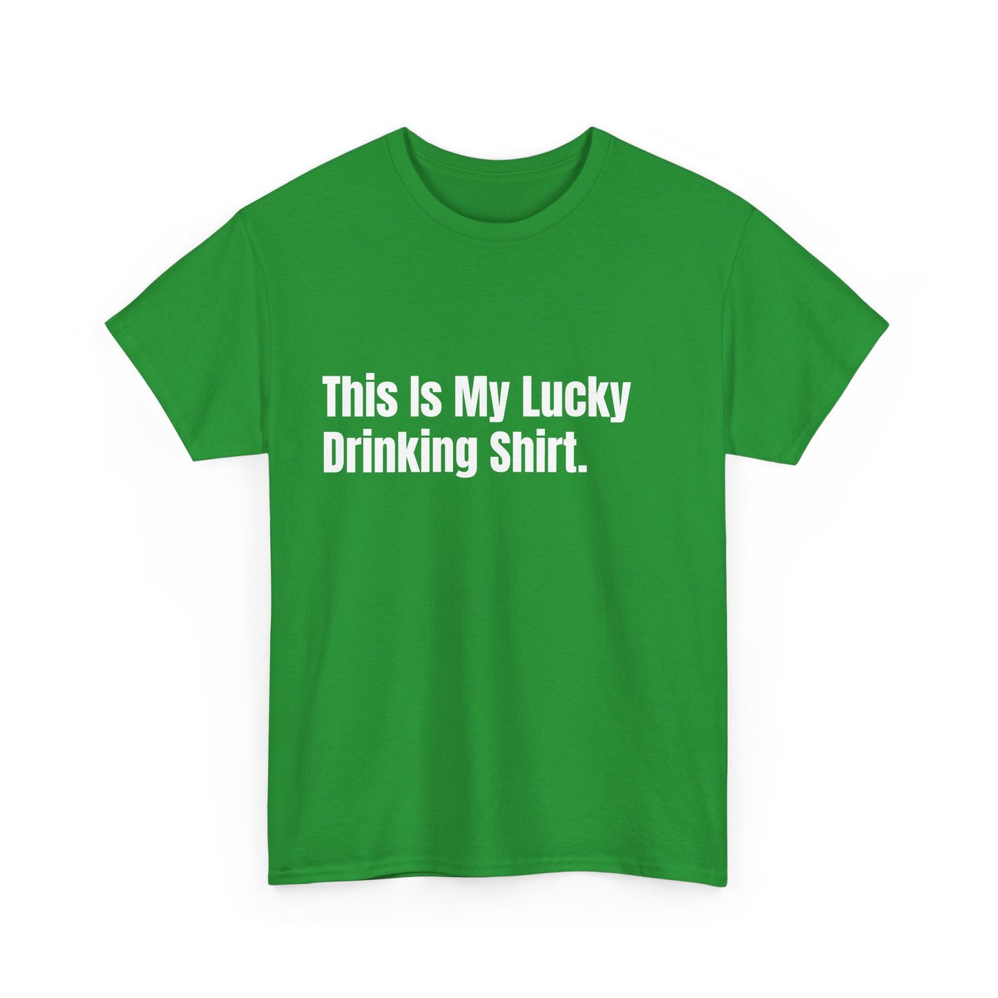 This is my lucky drinking shirt St Patrick's Day Drinking Tee, Funny Irish Shirt, Unisex Tshirt, Green Shamrock Top, Drunk Patty's Apparel