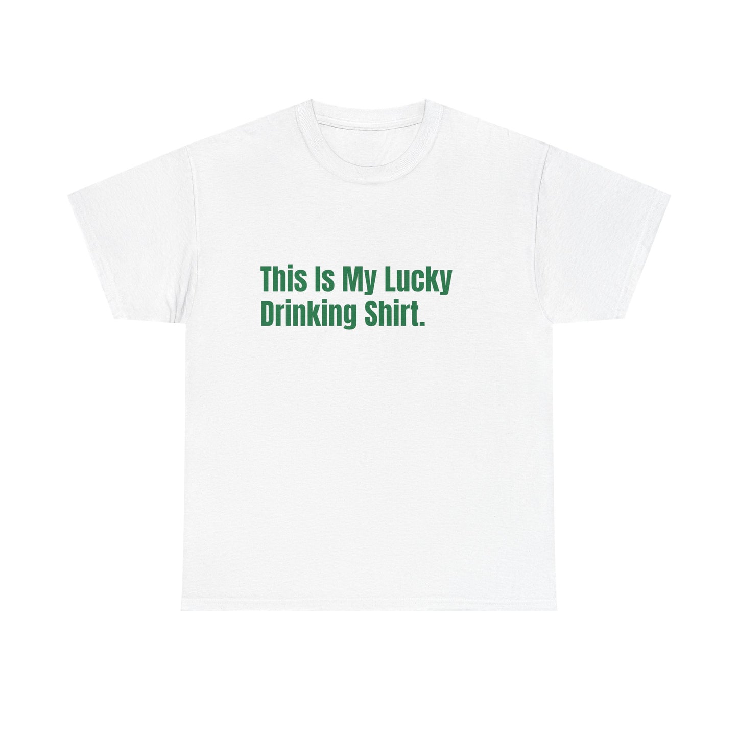 This is my lucky drinking shirt St Patrick's Day Drinking Tee, Funny Irish Shirt, Unisex Tshirt, Green Shamrock Top, Drunk Patty's Apparel