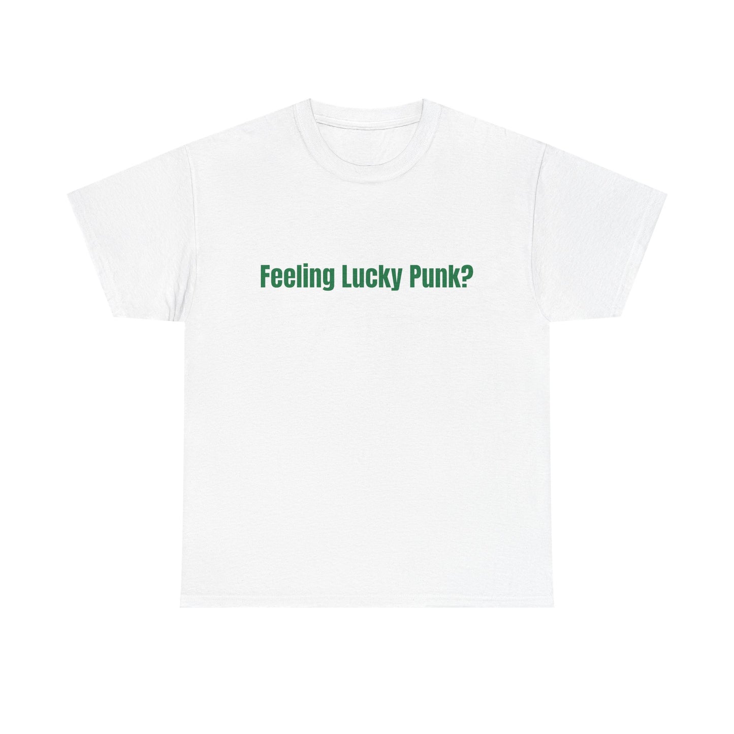 Feeling lucky punk? St Patrick's Day Drinking Tee, Funny Irish Shirt, Unisex Tshirt, Green Shamrock Top, Drunk Patty's Apparel