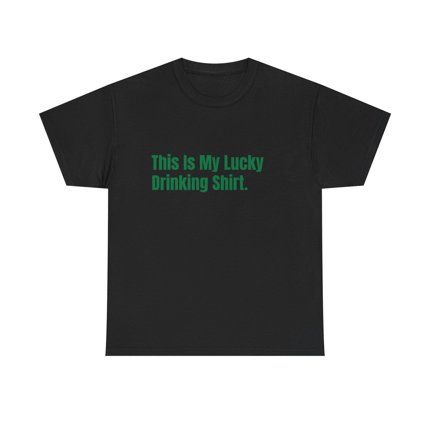 This is my lucky drinking shirt St Patrick's Day Drinking Tee, Funny Irish Shirt, Unisex Tshirt, Green Shamrock Top, Drunk Patty's Apparel