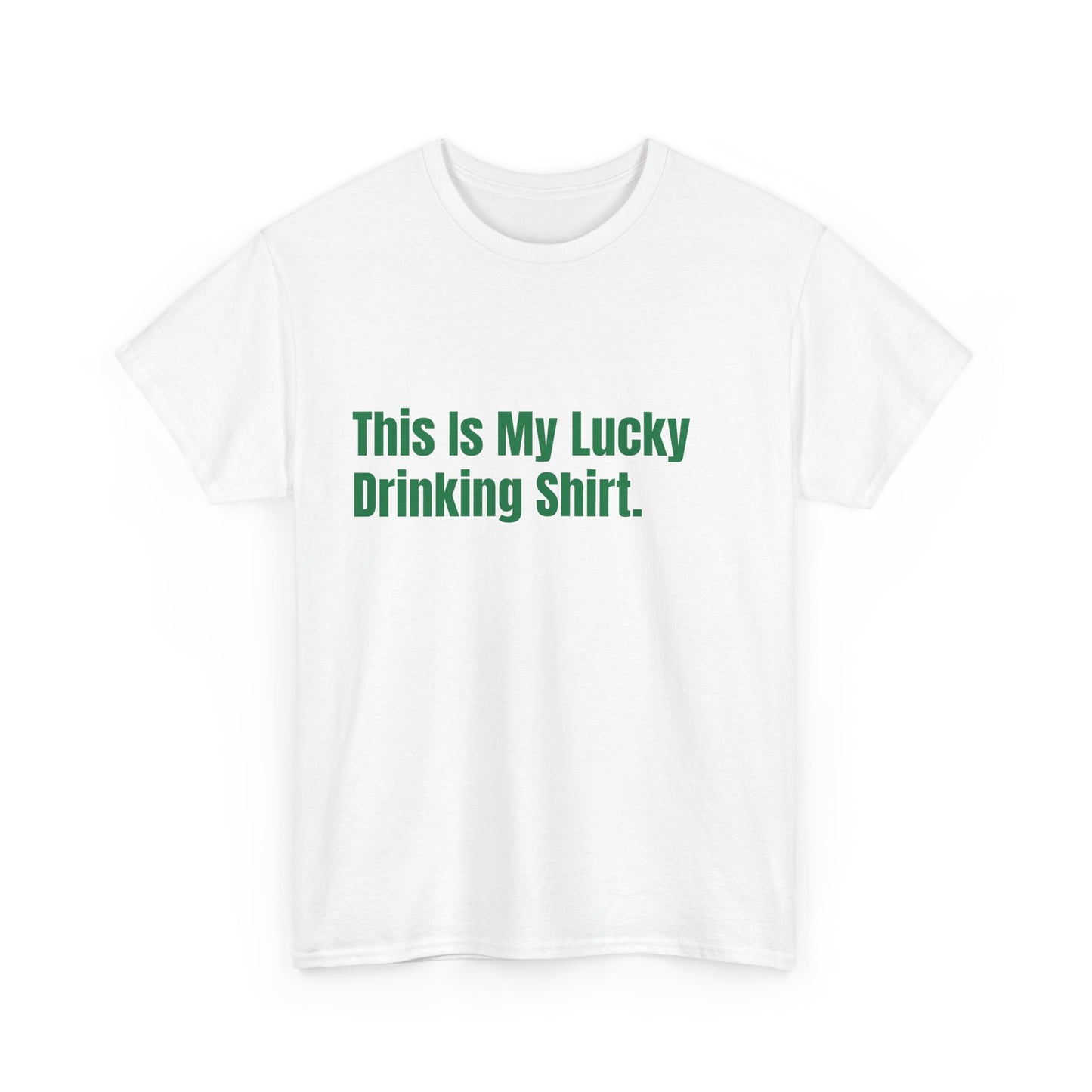 This is my lucky drinking shirt St Patrick's Day Drinking Tee, Funny Irish Shirt, Unisex Tshirt, Green Shamrock Top, Drunk Patty's Apparel