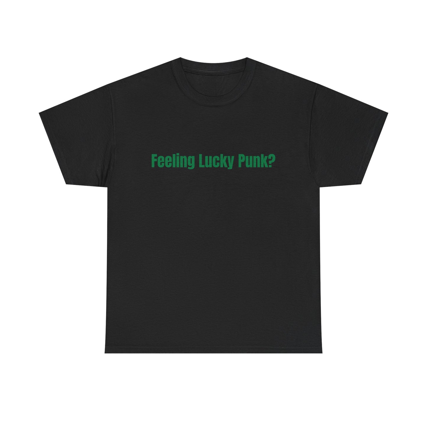 Feeling lucky punk? St Patrick's Day Drinking Tee, Funny Irish Shirt, Unisex Tshirt, Green Shamrock Top, Drunk Patty's Apparel