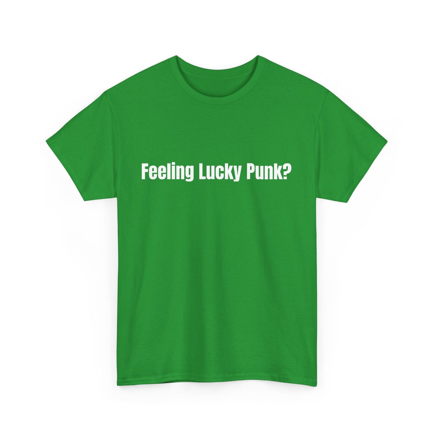 Feeling lucky punk? St Patrick's Day Drinking Tee, Funny Irish Shirt, Unisex Tshirt, Green Shamrock Top, Drunk Patty's Apparel