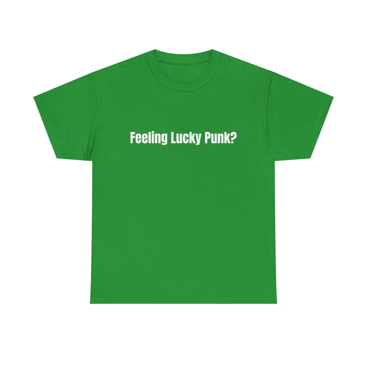 Feeling lucky punk? St Patrick's Day Drinking Tee, Funny Irish Shirt, Unisex Tshirt, Green Shamrock Top, Drunk Patty's Apparel