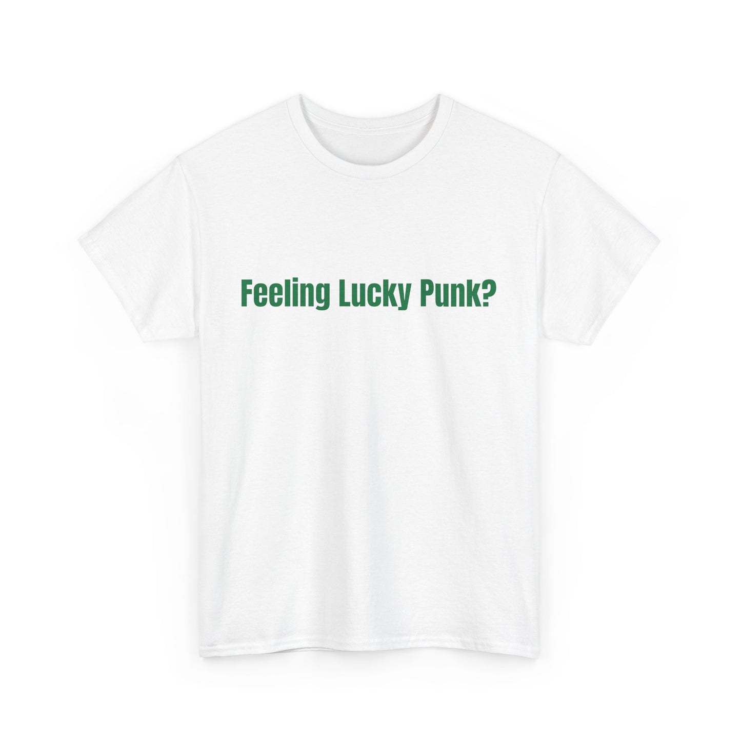 Feeling lucky punk? St Patrick's Day Drinking Tee, Funny Irish Shirt, Unisex Tshirt, Green Shamrock Top, Drunk Patty's Apparel